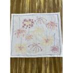 刺し子花ふきん 線香花火柄