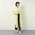 播州織綿麻キュプラ7分袖ワンピース