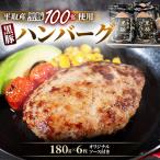 平取産黒豚ハンバーグ180g×6枚オリジナルソース付き