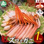 ふるさと納税 弟子屈町 【のし付】紅ズワイガニしゃぶ 約1kg 殻カット不要(ガイド付) 北海道 弟子屈町 3193