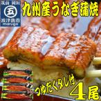 九州産うなぎ蒲焼4尾 秘伝つゆだくタレ付