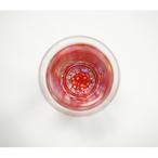 杯 クリスタル 石垣 貝入 朱