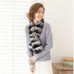 ミクロの感触 高級チンチラ裏付きロングマフラー