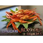 自社漁船直送 魚卸問屋の紅ズワイガニ 500g級×3ハイセット