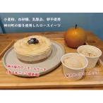 神川梨のローホールケーキとカップアイス