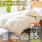 ダウン85% 極暖1.2kg 本厚掛け羽毛布団シングル
