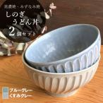 シックな北欧風食器 しのぎうどん丼2個セット