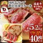 しゃぶまる特製 牛ランプステーキ40枚セット 130g×40枚