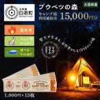 キャンプ場 利用補助券 ブウベツの森 25,000円分