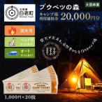 キャンプ場 利用補助券 ブウベツの森 30,000円分