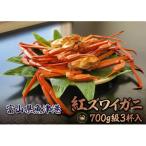自社漁船直送 魚卸問屋の紅ズワイガニ 700g級×3ハイセット