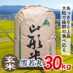 ふるさと納税 最上町 【玄米】令和7年産山形県産雪若丸30kg