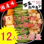 ふるさと納税 朝倉市 ホルモン専門店の国産牛もつ鍋セット 醤油味 12人前(朝倉市)