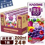 ふるさと納税 富士見町 カゴメ 野菜生活100ベリーサラダ 200ml×24本入【ジュース・野菜・果実ミックスジュース】