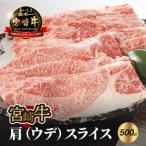 宮崎牛 肩 ウデ スライス500g_K18_0016_8