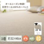 天然ウール100%の防炎 カーペット 1枚