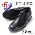 本革幅広ビジネスシューズ 5.5cmアップシークレットシューズ