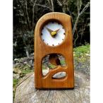 ウッディいるまのふくろう時計 茶色系