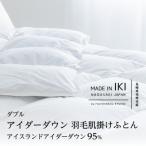 アイダーダウン 肌掛けふとん ダブル アイダー×綿100%