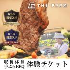 体験チケット THE FARMで収穫体験&amp;採れたて新鮮野菜をB…