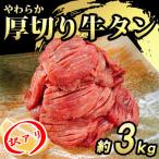 ふるさと納税 朝倉市 【訳あり】やわらか厚切り牛タン【塩仕込み】計約3kg(約500g×6パック)