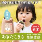 ふるさと納税 稲敷市 【令和6年産・自家栽培・自家精米・農家直送】稲敷市産あきたこまち20kg(5kg×4袋)無洗米