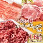 ふるさと納税 小美玉市 サンゴク豚　ロース・バラ・ひき肉セット