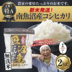 ふるさと納税 南魚沼市 無地のし 無洗米 令和7年産 南魚沼産 コシヒカリ 2kg (お米の炊き方ガイド付き)