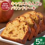 ふるさと納税 中野市 \畑からつくるお菓子/キャラメルりんごのパウンドケーキ