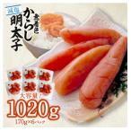 減塩 無着色辛子明太子170g×6p 合計1020g