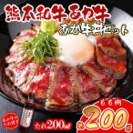 名物 あか牛丼 2人前& 訳あり あか牛サイコロステーキ400g
