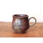 備前焼 コーヒーカップ 大 ロクロ目 サンギリ