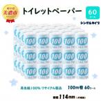 ふるさと納税 美濃市 トイレットペーパー【長尺100m】60ロール 青ラベル