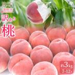 ふるさと納税 笛吹市 【2025年先行受付】訳あり桃 約3kg(7〜12玉)