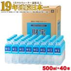 ふるさと納税 垂水市 天然アルカリ温泉水 財寶温泉 500ml×40本