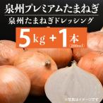 ふるさと納税 泉佐野市 射手矢さんちの泉州プレミアムたまねぎ5kgとドレッシング 200ml×1本 G1319