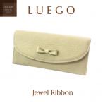 LUEGOのジュエルリボン フラップウォレット
