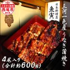 ふるさと納税 西尾市 三河一色産 うなぎ手焼き【蒲焼パック 4尾(150g〜180g/尾)】・U035-44