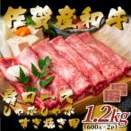 ふるさと納税 唐津市 佐賀産和牛肩ロースしゃぶしゃぶすき焼き用 1.2kg(600g×2p)(唐津市)