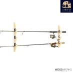 WOOD WORKS ロッドスタンド 壁掛け