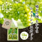 ふるさと納税 浅口市 岡山県産シャインマスカット1.5kg以上(2〜3房)【2025年9月上旬から発送】