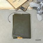 本 牛革ブックカバー オリーブ Book cover