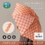婦人折たたみ傘ノルディック ドットコラージュ