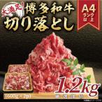 訳あり 博多和牛切り落とし1.2kg 600g×2p