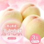 ふるさと納税 浅口市 清水白桃 3玉 エース