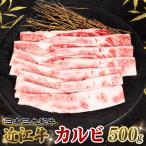 ふるさと納税 竜王町 近江牛 カルビ ステーキ カット 500g E516