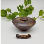 備前焼蓋つき茶碗と箸置き1セット 登り窯