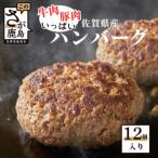 ふるさと納税 鹿島市 佐賀県産牛肉・豚肉いっぱいハンバーグ　12個入り