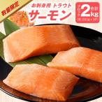 ふるさと納税 泉佐野市 お刺身用 サーモン 2kg ブロック 小分け 約250g×8P 訳あり 不揃い 099H2891
