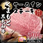 ふるさと納税 八代市 【A4〜A5】くまもと黒毛和牛サーロインステーキセット 500g(250g×2枚)(八代市)